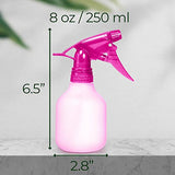 Rayson Empty Spray Bottle Refillable Container, Fine Mist Sprayer Trigger Squirt Bottle for Taming Hair, Hair styling, Watering Plants, Showering Pets (1 Pack, Pink)