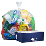 Plasticplace 20-30 Gallon Trash Bags │ 1.5 Mil │ Clear Heavy Duty Garbage Can Liners │100 Count (Pack of 1)