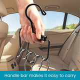 High Road Heavy Duty Car Clothes Hanger with Carry Handle and Hooks for Dry Cleaning, Moving and Road Trips