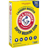 ARM & HAMMER Super Washing Soda Household Cleaner and Laundry Booster, Versatile Natural Home Cleaner, Powder Laundry Additive and Cleaner, 55 oz Box