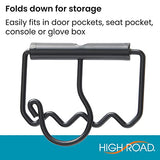 High Road Heavy Duty Car Clothes Hanger with Carry Handle and Hooks for Dry Cleaning, Moving and Road Trips