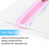 GOGOODA 7Pcs Mesh Laundry Bags for Delicates with Premium Zipper, Travel Storage Organize Bag, Clothing Washing Bags for Laundry, Blouse, Bra, Hosiery, Stocking, Underwear, Lingerie