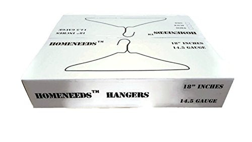 100 White Wire Hangers 18 Standard White Clothes Hangers (100, White) –  Laundry Care Marketplace