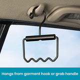 High Road Heavy Duty Car Clothes Hanger with Carry Handle and Hooks for Dry Cleaning, Moving and Road Trips
