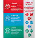 20 Mule Team All Natural Borax Detergent Booster & Multi-Purpose Household Cleaner, 65 Ounce, 4 Count