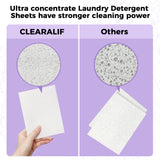 CLEARALIF Laundry Detergent Sheets, Up to 360 Loads, Fresh Lavender, liquidless, Eco-Friendly, Zero Waste, Save Space, Travel Laundry Strips for HE Machine