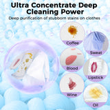 CLEARALIF Laundry Detergent Sheets, Up to 360 Loads, Fresh Lavender, liquidless, Eco-Friendly, Zero Waste, Save Space, Travel Laundry Strips for HE Machine