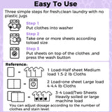 CLEARALIF Laundry Detergent Sheets, Up to 360 Loads, Fresh Lavender, liquidless, Eco-Friendly, Zero Waste, Save Space, Travel Laundry Strips for HE Machine