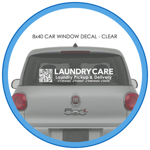 8x40 Car Window Decal - CLEAR